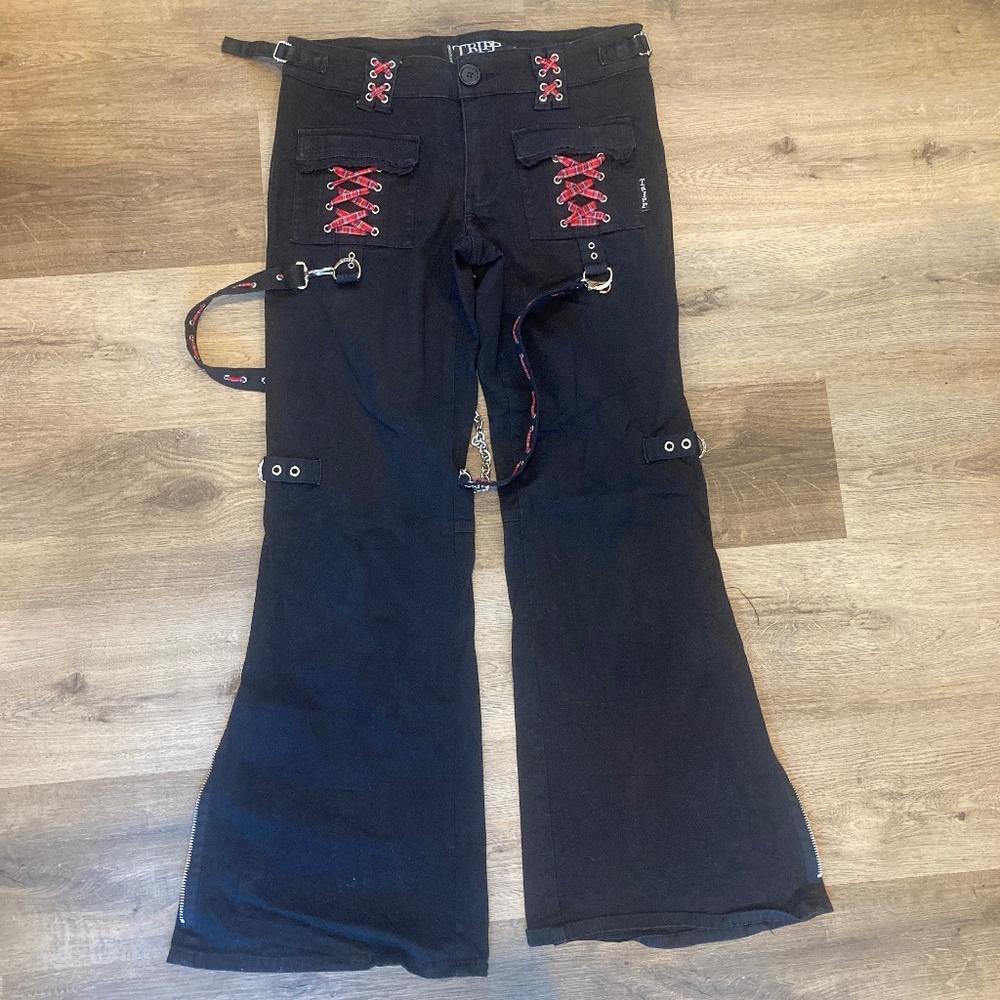 Vintage Tripp NYC Daang Goodman Goth Bondage Pants + Chains 9
